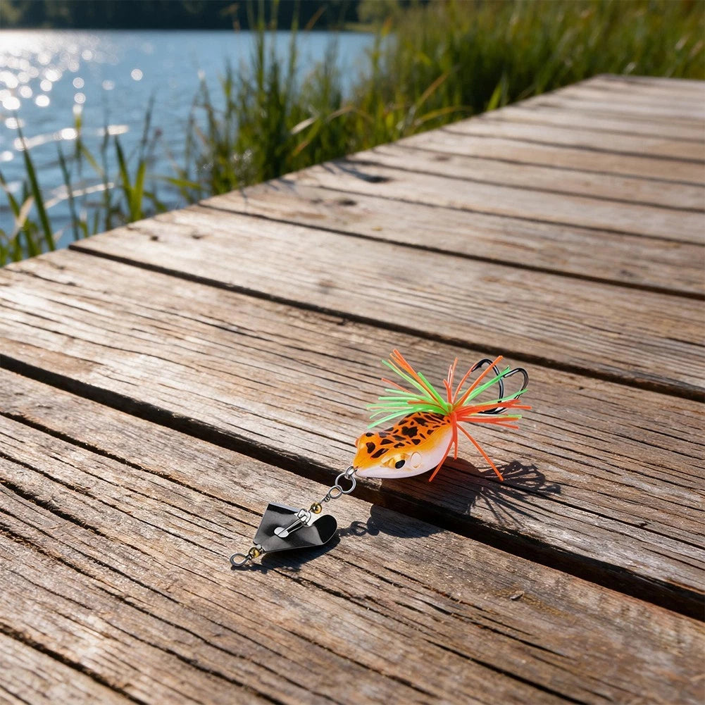 Fishing Lure Frog Topwater 14.7cm 10.4g Double Hooked Slow Sink