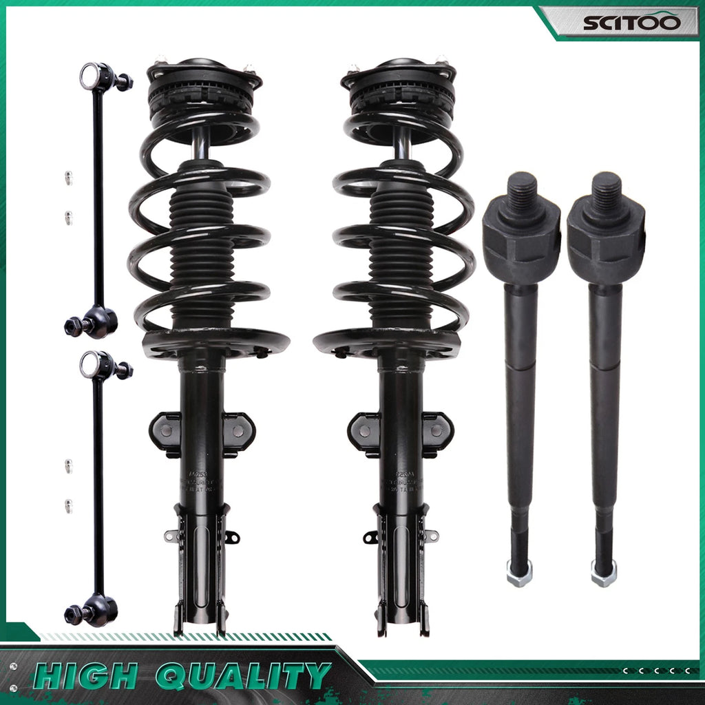 Front Struts Tie Rods Sway Bars Kit for Dodge Grand Caravan, Chrysler Town & Country (2008–2018)