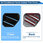 Air Condition Outlet Vent Trim Cover Frame for Toyota Tundra (2014–2021) Carbon Fiber Black