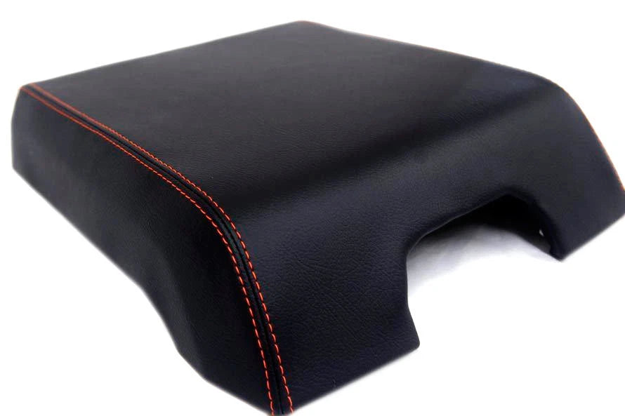 Center Console Armrest Cover for Ford F150 (2015–2020) - Orange Stitch