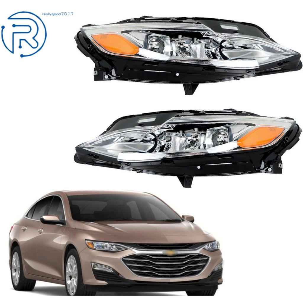 Set of 2 LED Headlight Assemblies for Chevrolet Malibu (2019–2021)