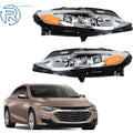 Set of 2 LED Headlight Assemblies for Chevrolet Malibu (2019–2021)