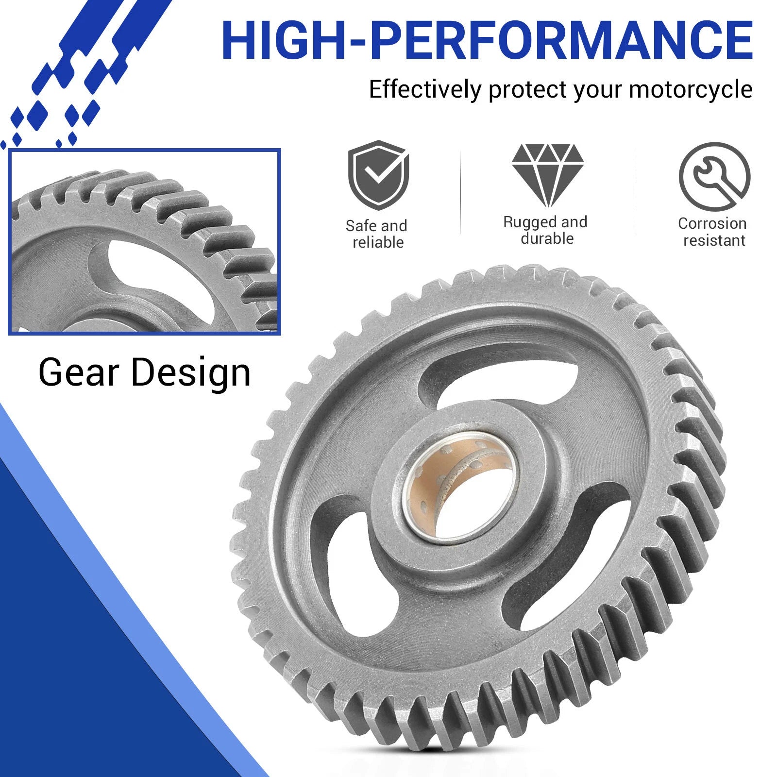 Transmission Primary Driven Gear for Yamaha Breeze Grizzly 125 (1997–2001) 3FA-16151-00-00