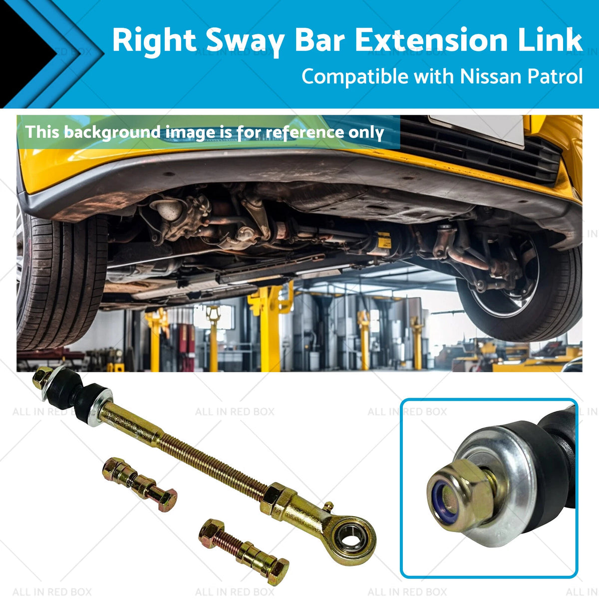 Rear Right Sway Bar Extension Link for Nissan Patrol GU GQ (2"-8")
