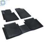 Set of 3 Floor Mats Liner for Hyundai Elantra (2011–2016) TPE All-Weather