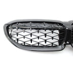 Front Bumper Upper Mesh Grille for BMW 3 Series G20 (2019-2022) Glossy Black