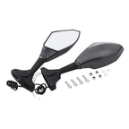 Carbon LED Turn Signal Mirrors for Kawasaki Ninja ZX14 ZZR1400 ZX-10R (2006–2011)