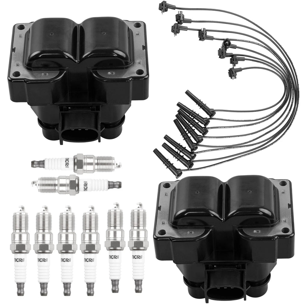 Ignition Coils & Iridium Spark Plugs for Ford F150 Lincoln Mercury (1991–2001)