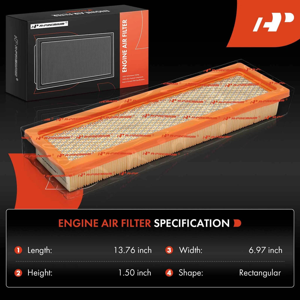 2X Engine Air Filter for Chevy Caprice, Buick Roadmaster (1990-1993)