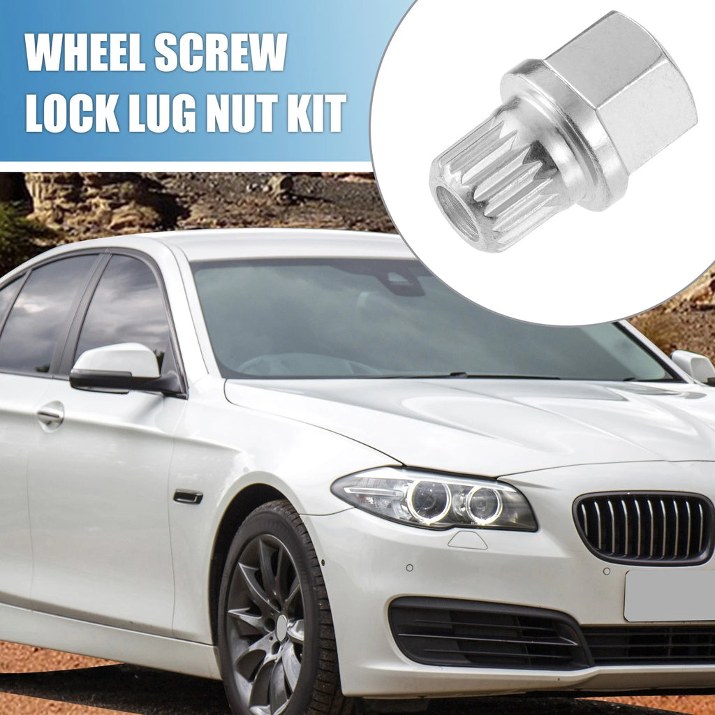 34/18PT Wheel Screw Lock Lug Nut Kit for BMW 