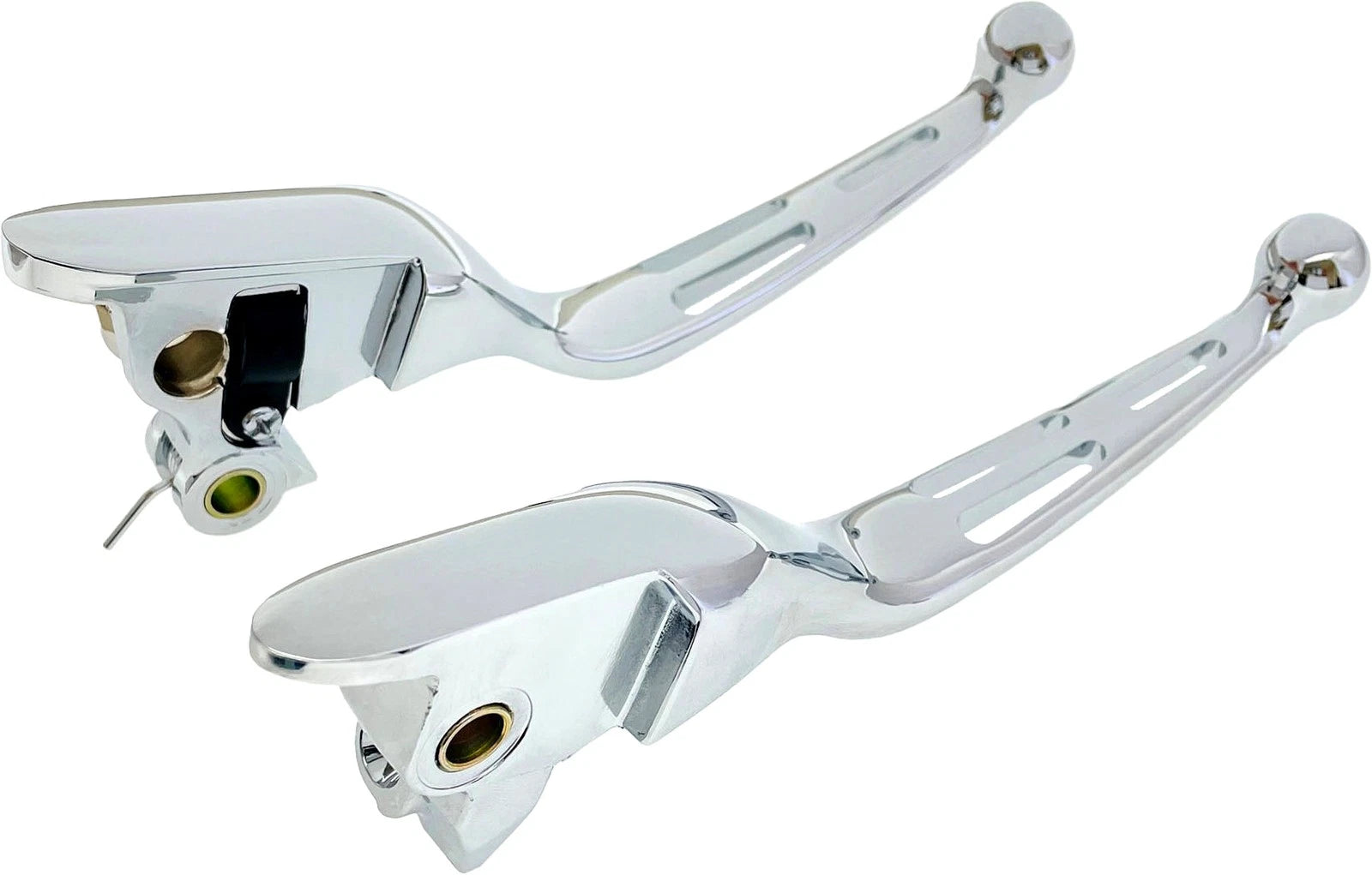 3 Slot Lever Set Chrome for Harley Davidson V-Twin Models (2021)