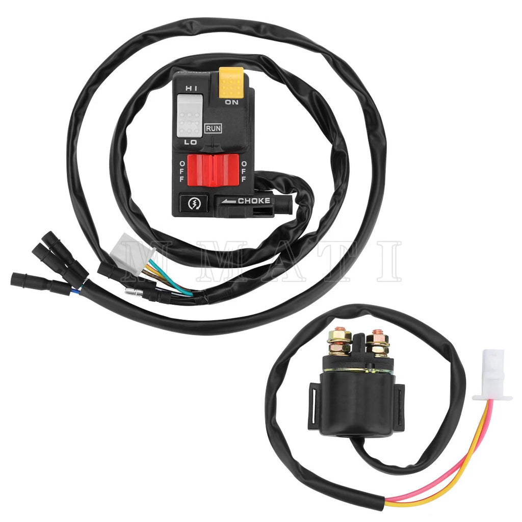 Handlebar Kill Switch & Starter Relay for Honda TRX300 TRX300FW (1990–1995)