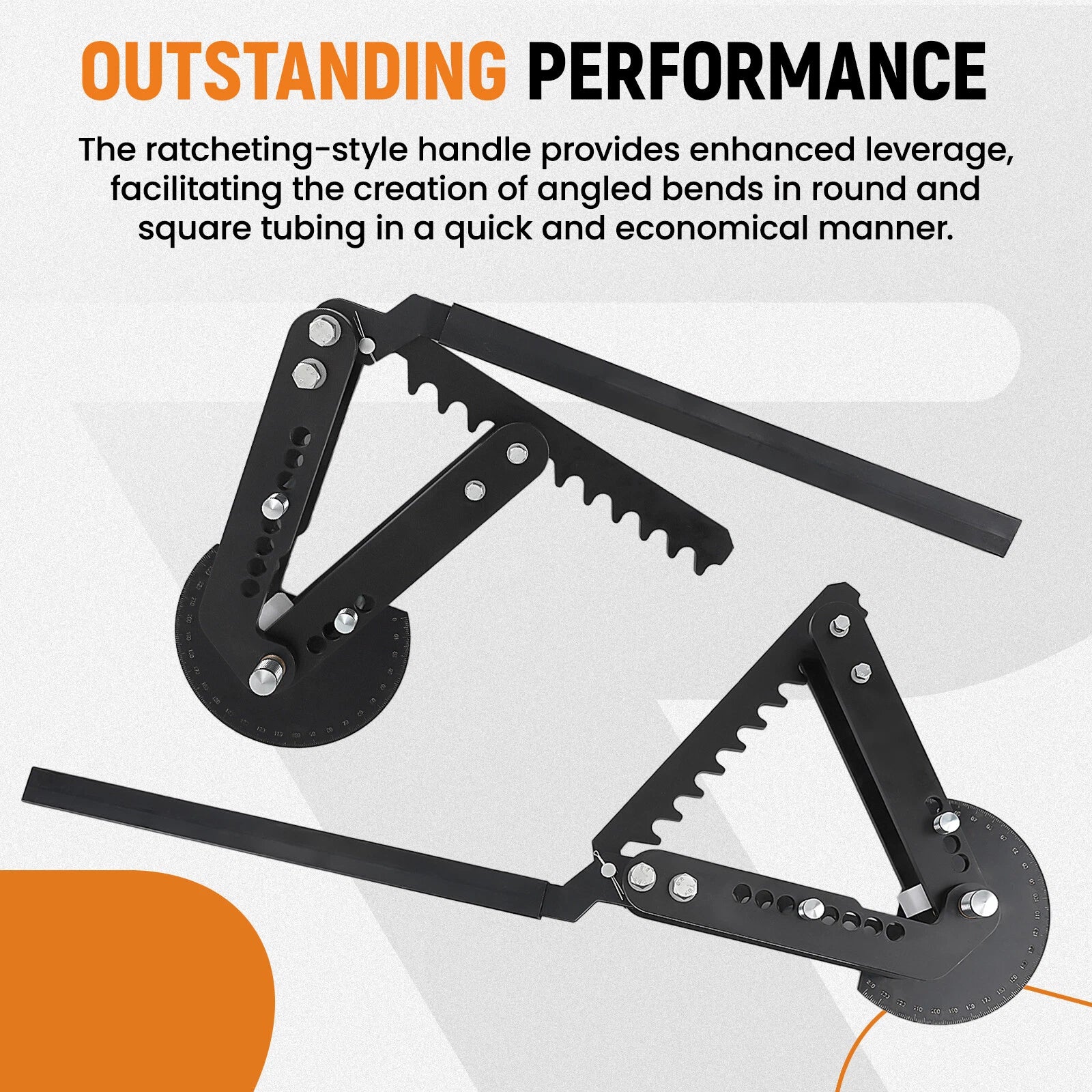 Manual Pipe and Tube Bender Kit for Steel Black Oxide Coating