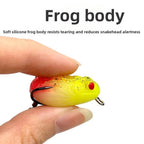 Silicone Topwater Frog Lure with Enhanced Visibility Spinner (4g)