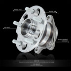 Set of 2 Rear Wheel Bearing Hubs for Highlander Venza RX330 RX350 RX400h (2004–2016)