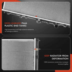 2 Radiator & AC Condenser Cooling Kit for Mitsubishi Mirage (1997–2002)
