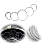 Set of 4 Silver Dashboard Trim Stickers for Porsche Panamera Cayman 911
