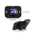 Water Resistant Digital Voltmeter for Road Spray and Marine Environments
