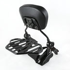 Sissy Bar Luggage Rack & Docking for Harley Touring (2009–2013) Black