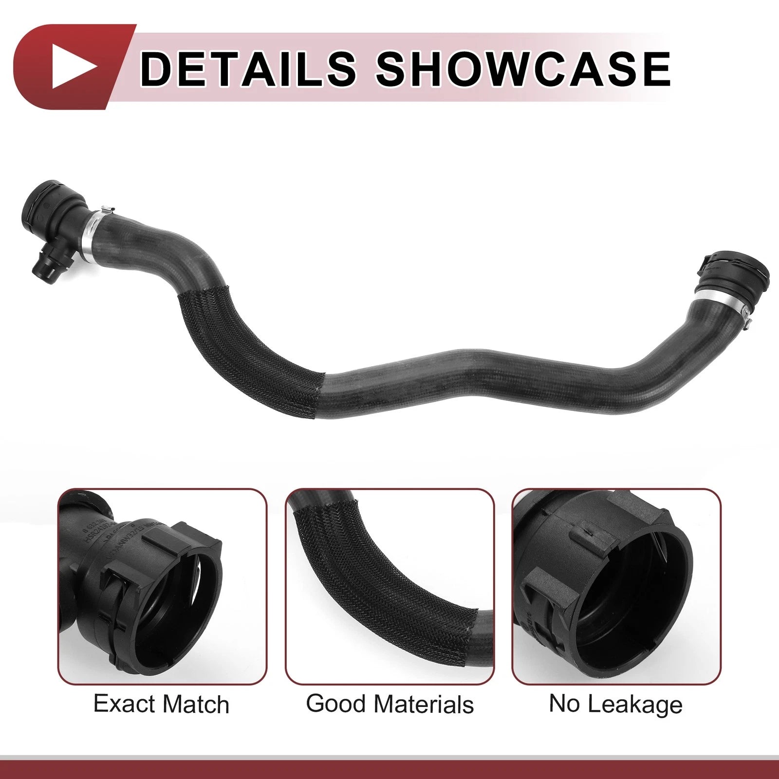 Radiator Coolant Hose for BMW 740i xDrive 2017–2019 No. 17128602871 Rubber