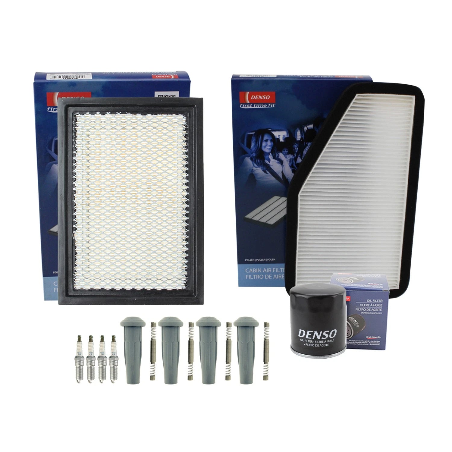 Tune Up Kit with 4 NGK Spark Plugs & Boots for Tribute 2.5L L4 (2001–2008)