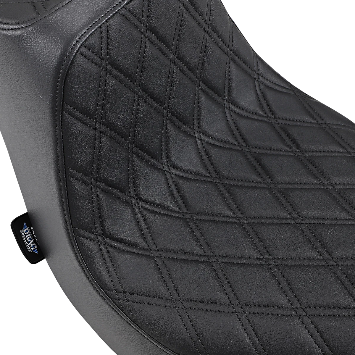 Predator III Seat for Harley-Davidson (2000–2023) - Double Diamond, Black Stitching