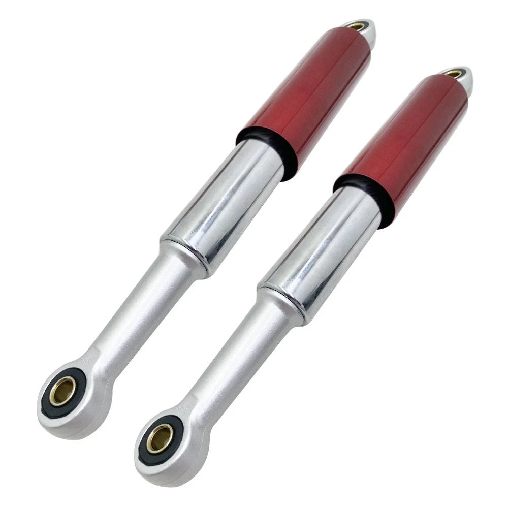 Set of 2 Red & Chrome Shocks for S65 CL/CT70 XL75 CL/CT/CM/S90 CM91 CT110 (345mm)