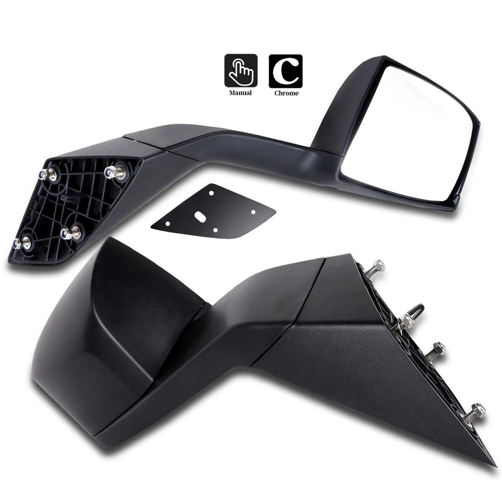 Set of 2 Manual Mirrors for Volvo VNL (2004–2016) LH+RH Side 82361058, 82361050