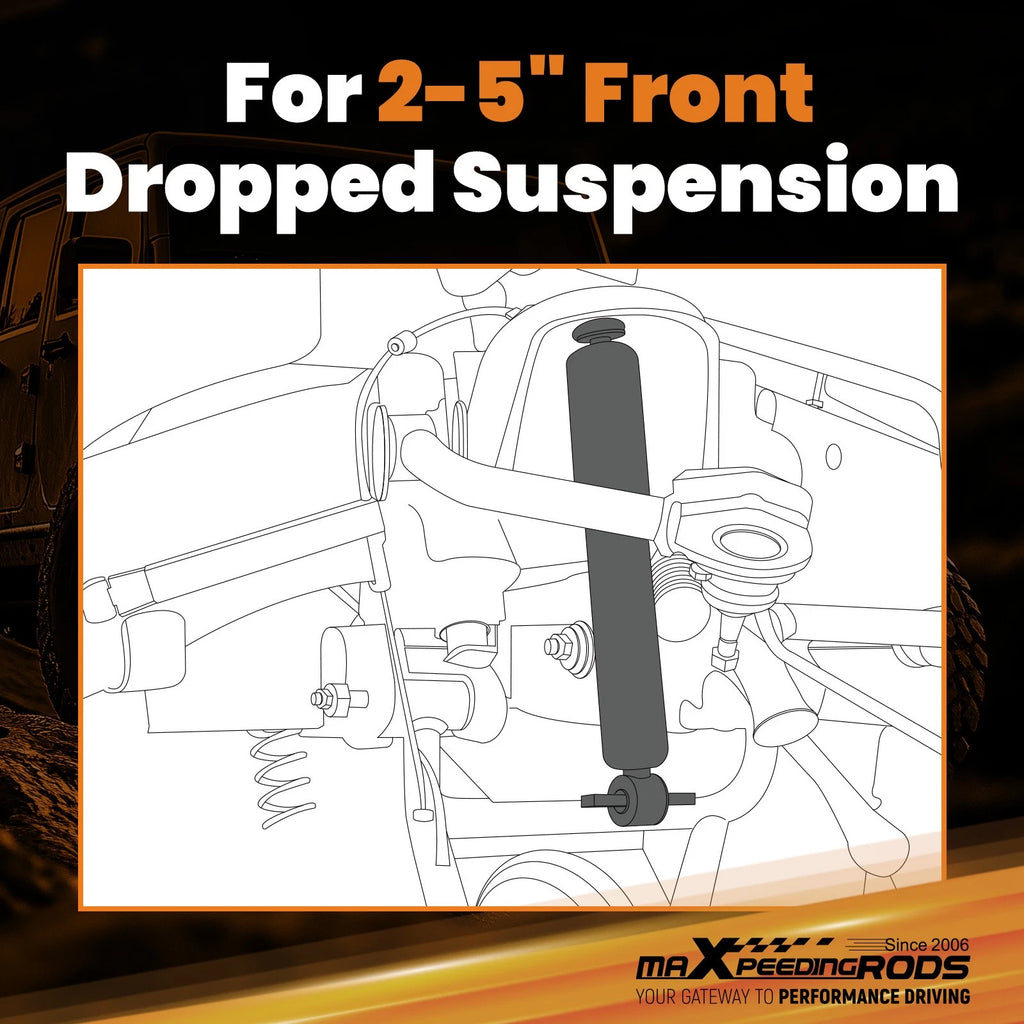 Front Lowering Shocks 2"-5" Drop for Chevy GMC C10 (1973–1987)
