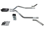 Dual Exhaust Kit for GMC Jimmy (1995–1999) 2.5" 2 Chamber Slash Tips