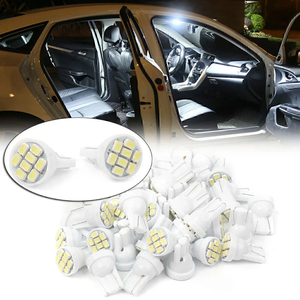 50 x T10 8SMD LED Interior Light Bulbs Super White