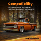 Lowering Shocks Springs for Chevy C10 GMC C15 Pickup (1963-1972)
