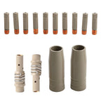 14PCS Mig Welder Tips Nozzles Contact Holders for 15AK