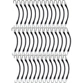 50 Tarp Straps for Flatbed Trailers (9" Long Natural Rubber)
