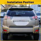 Pair Rear Bumper Reflector Lights for Lexus RX300 RX330 RX350 RX400 (2004–2009)