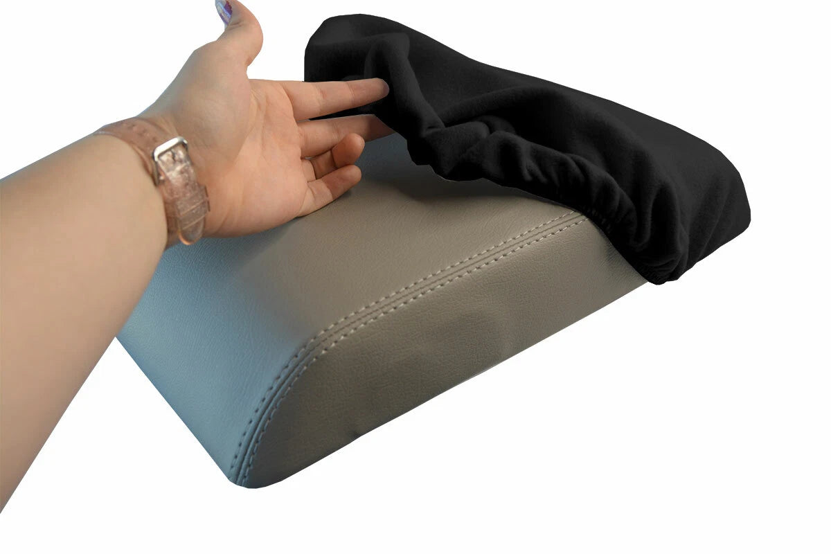 Fleece Console Lid Armrest Cover for Hummer H2 (2005–2007) Black