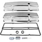 Finned Aluminum Tall Valve Covers for Chevrolet Small Block (283–400)