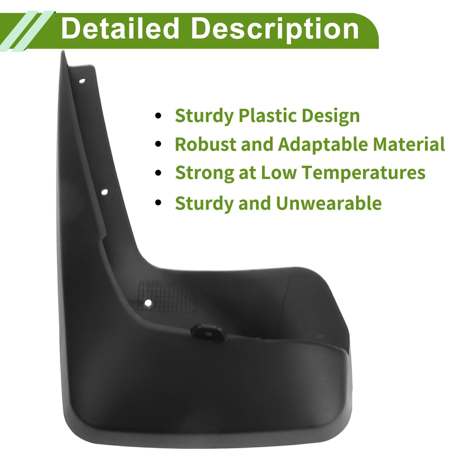 Set of 4 Mud Flaps Splash Guards for Dodge Town & Country (2011–2017)