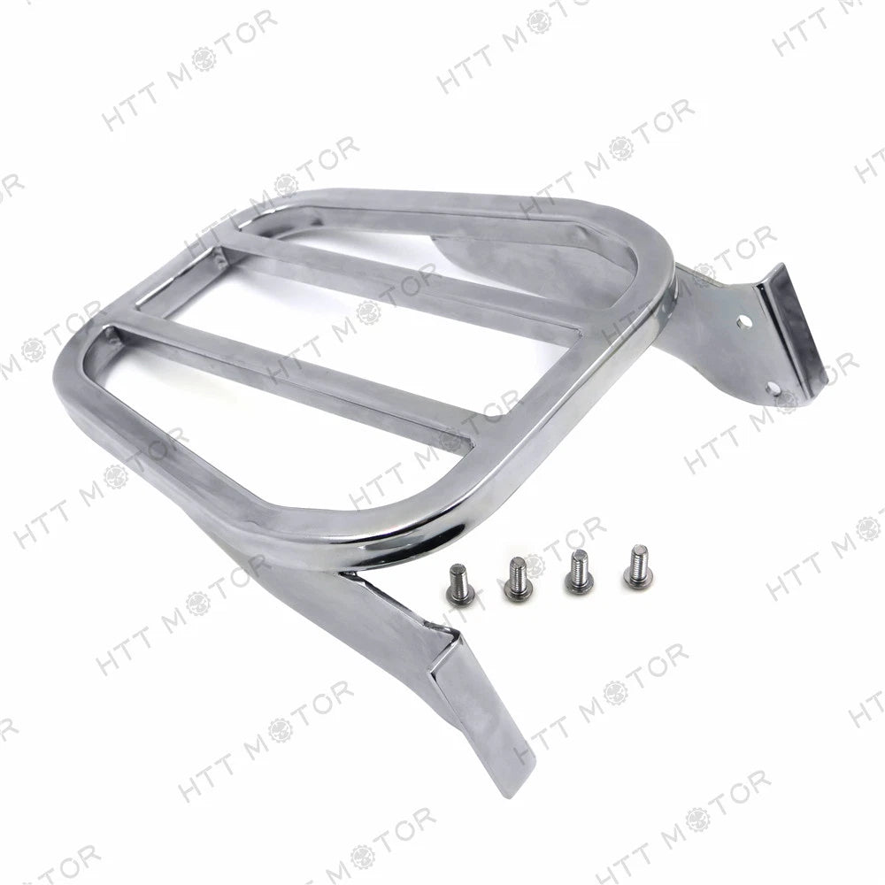 Chrome Tapered Luggage Rack for Harley Dyna (2006–2017), Softail (1984–2005), XL (2004–2017)