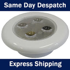 Set of 4 LED Waterproof Compact Cockpit Courtesy Lights for Boat Caravan (12/24V)