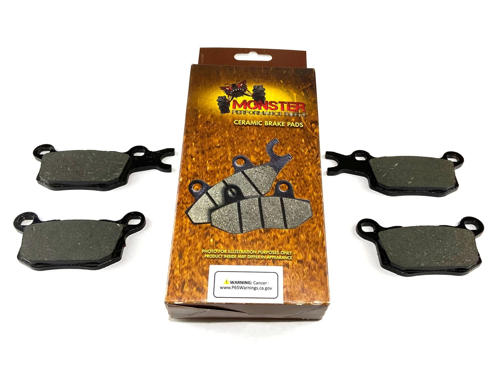 Set of 4 Rear Brake Pads for Can-Am Defender HD8 & HD10 (2016–2023) 715900381 715900382