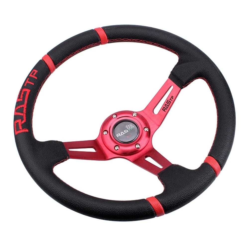 14" Aluminum Red Steering Wheel for Drifting Sport