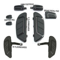 Rider Passenger Floorboard Brake Pedal Shifter Peg for Harley Touring (1993–2024)