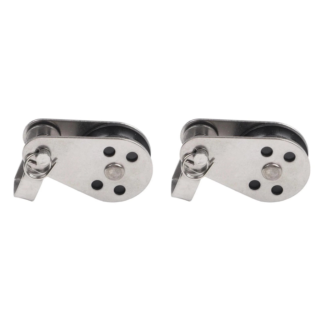 Set of 10 Stainless Steel Pulleys for Boating and Kayaking (N/A)