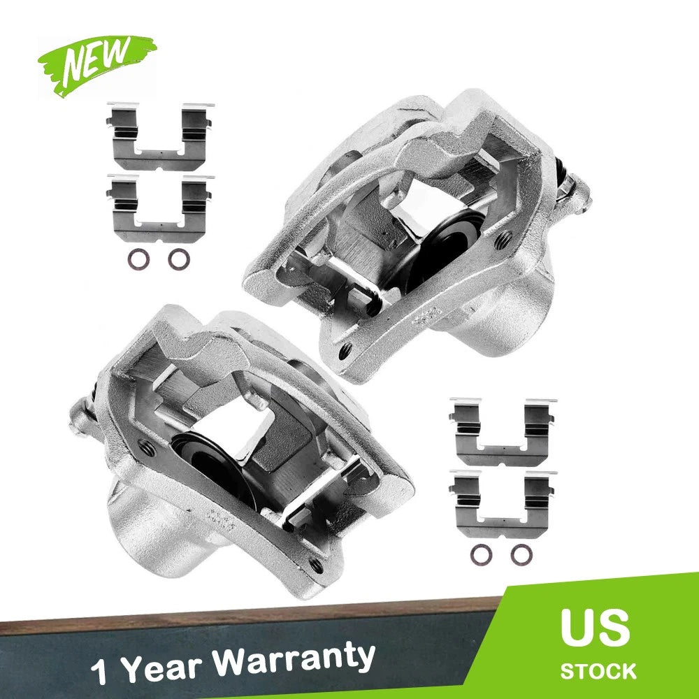 Set of 2 Front Brake Calipers with Mounting Brackets for Chevrolet Bolt EV (2017–2020)