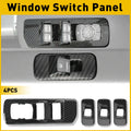 Carbon Fiber Window Lift Switch Button Panel Cover for Ford F150 (2015–2020)