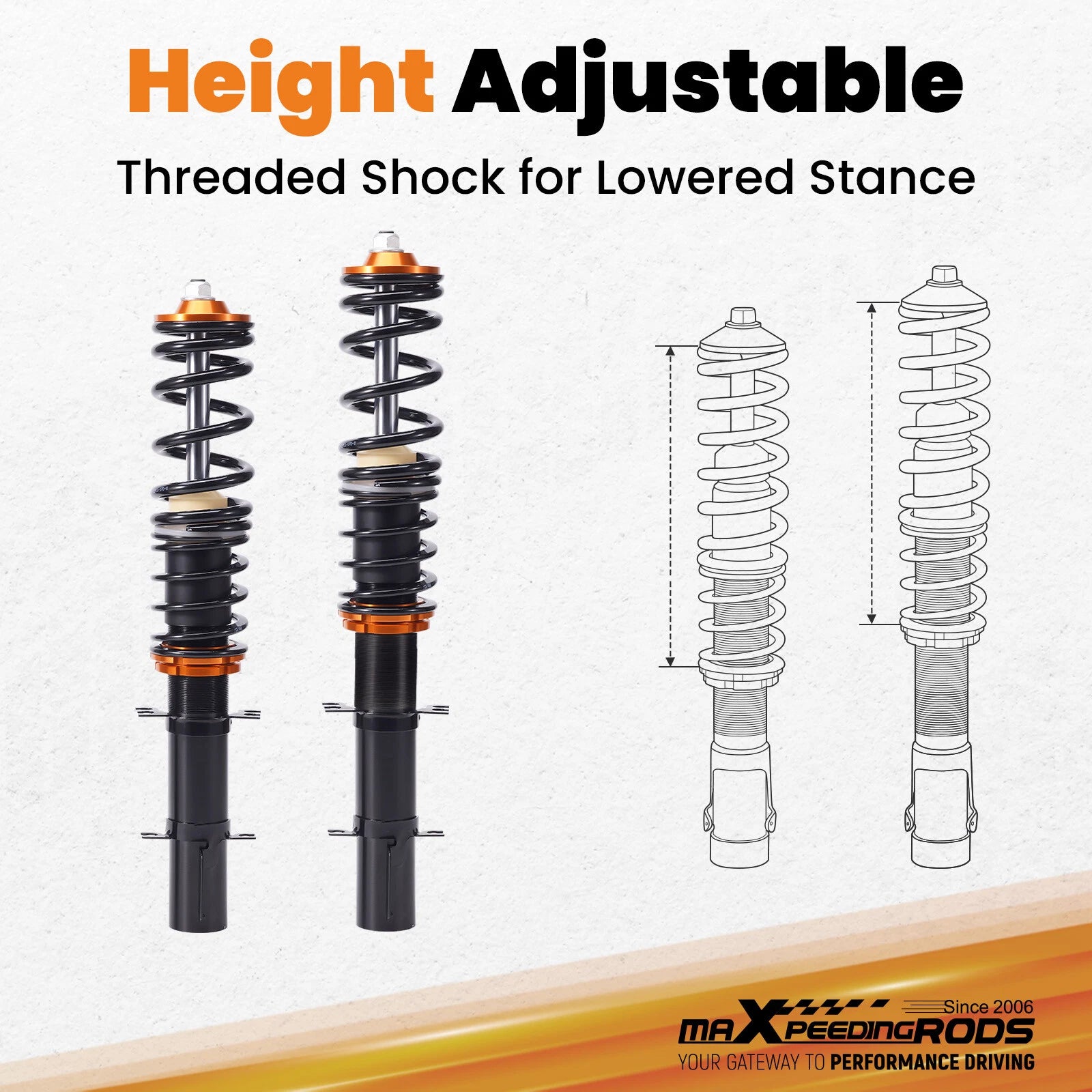 Coilovers Suspension Kit for VW Golf Jetta MK4 (1999-2004)