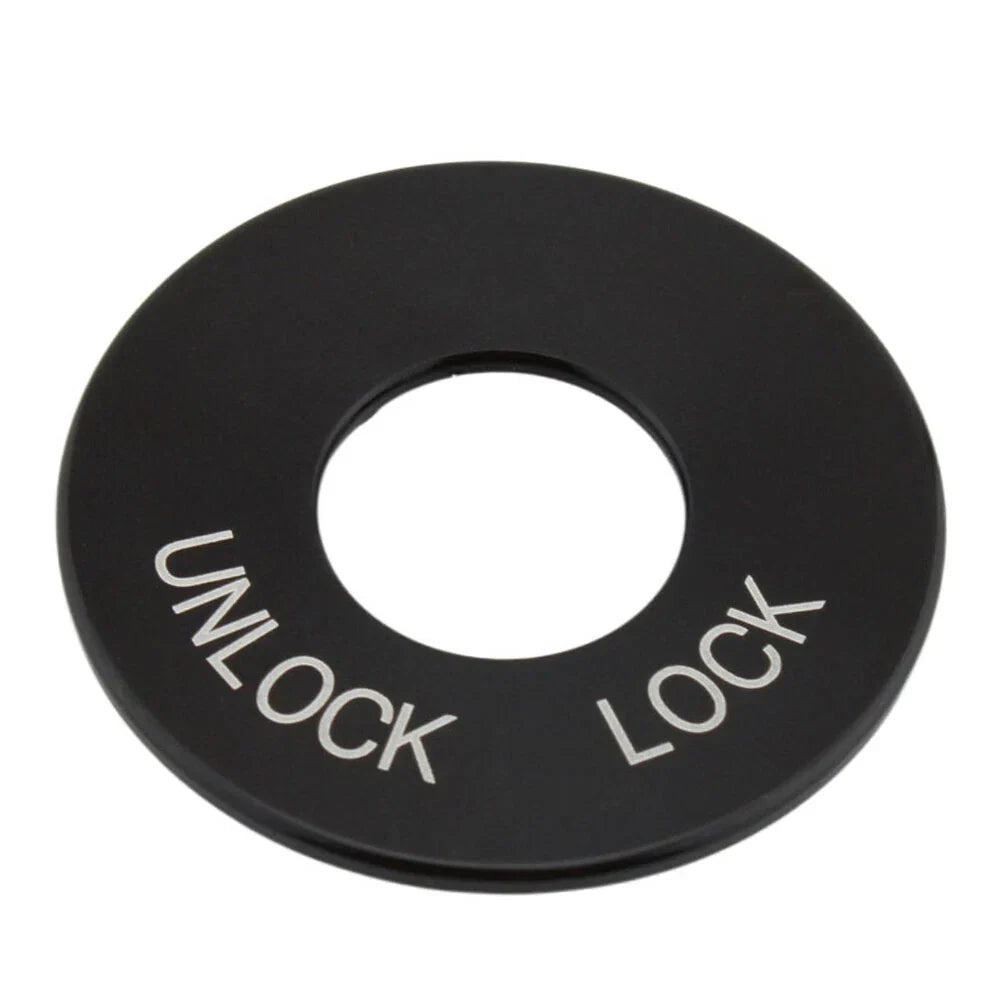 Black Ignition Fork Lock Trim Insert for Harley Road King FLHR (1994-2024)