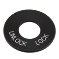 Black Ignition Fork Lock Trim Insert for Harley Road King FLHR (1994-2024)