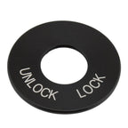 Black Ignition Fork Lock Trim Insert for Harley Road King FLHR (1994-2024)